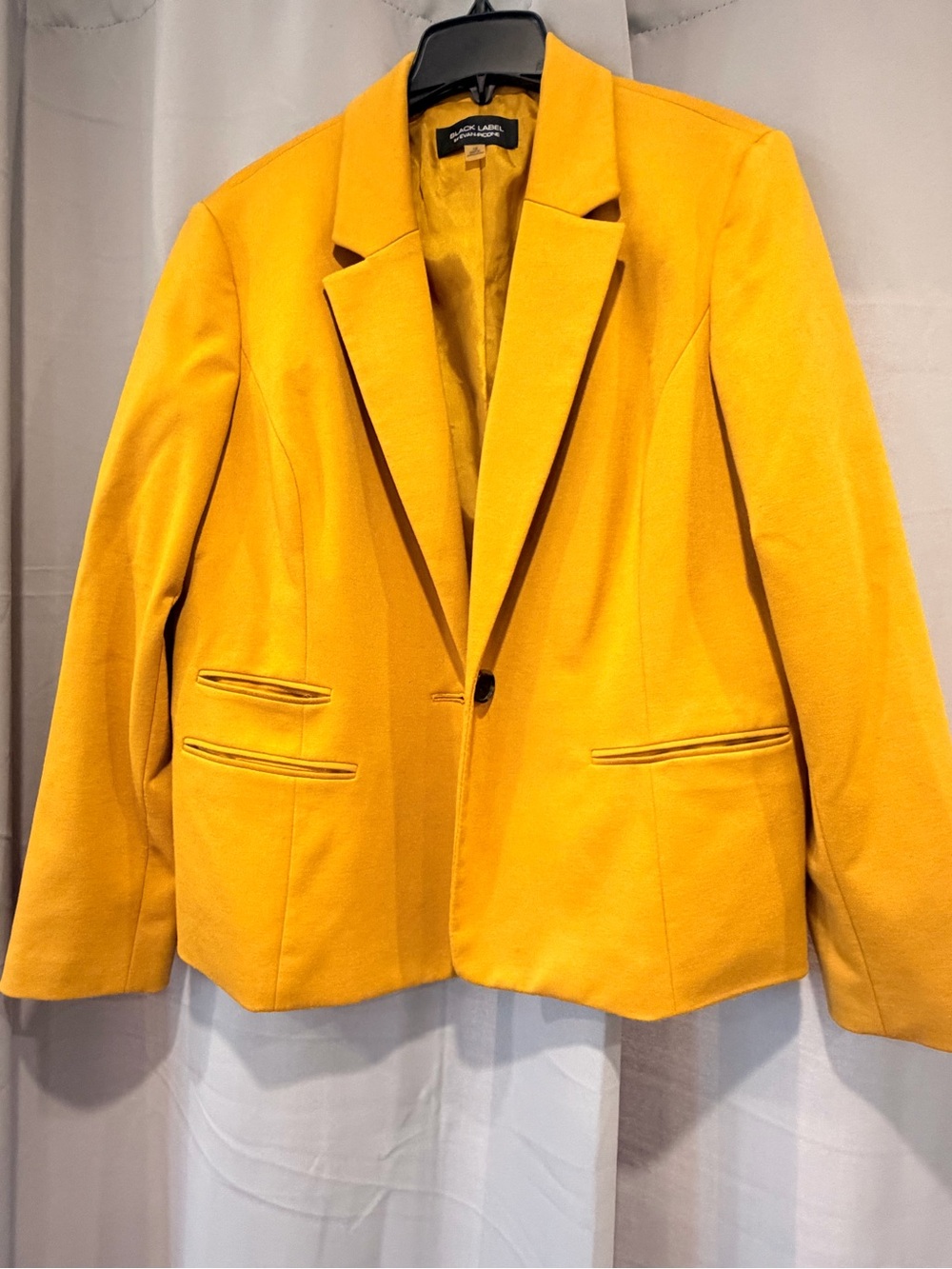 Mustard Yellow Women's Blazer Jacket - Evan Picone - Size 18